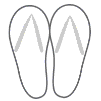 japonki klapki zabiegowe "japonki" białe i różowe